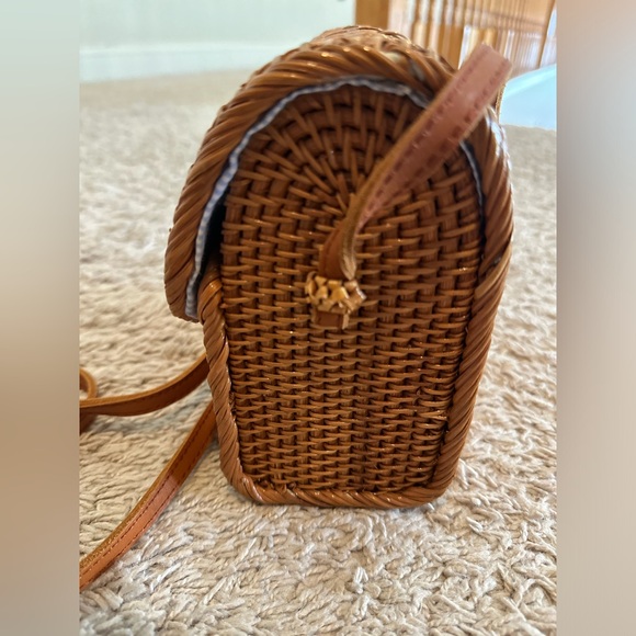 Rattan Bag - Bali Bag - Straw Bag - Handwoven Shoulder Bag - Boho Summer Purse - Picture 5 of 12